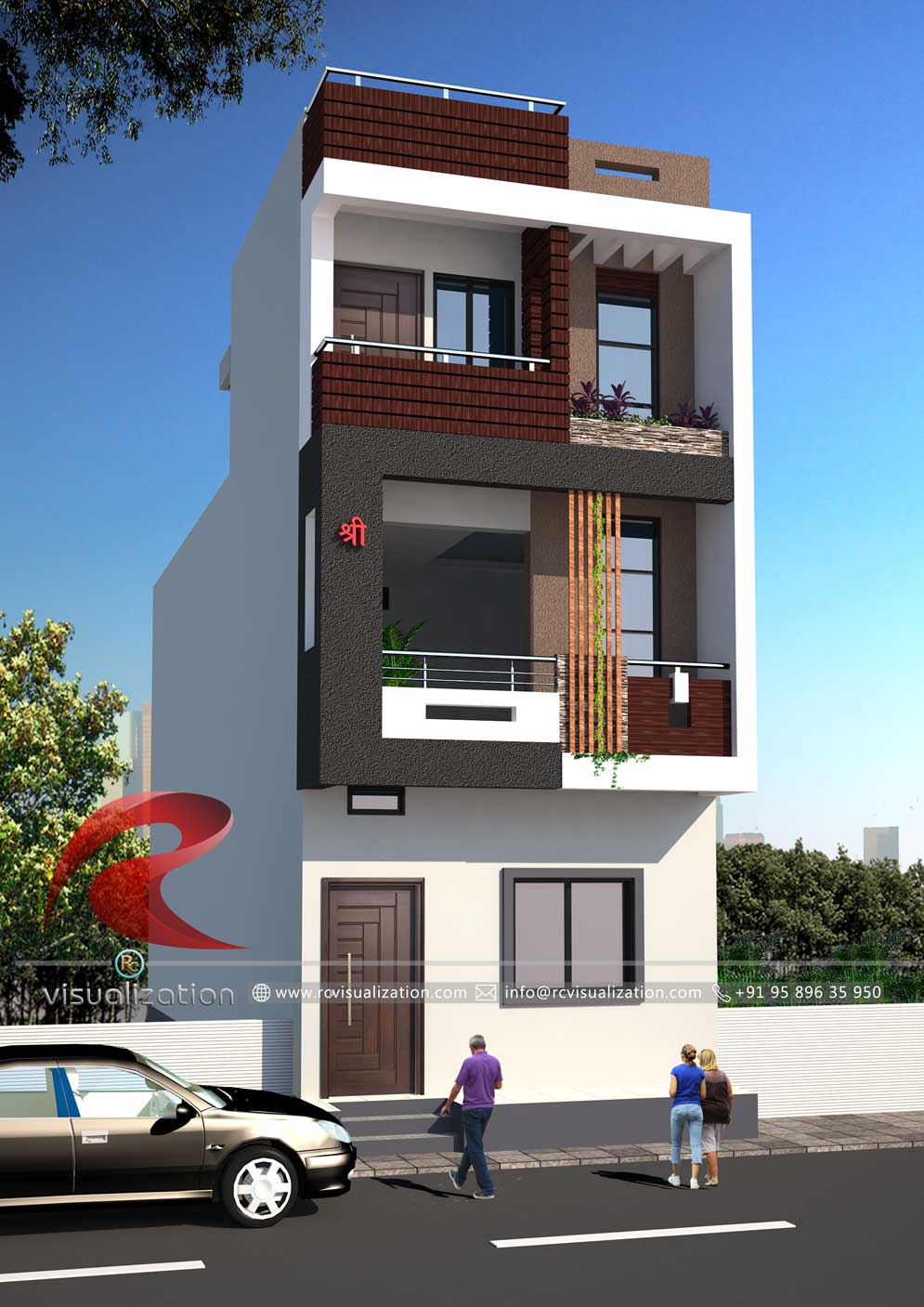 3d Narrow House Designs Gallery Rc Visualization